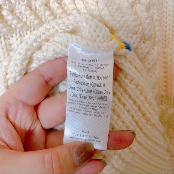 Paul & Joe Sister wool blend pull over style sweater - Picture 6 of 9